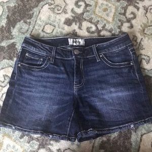 DayTrip denim shorts. Buckle brand.